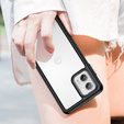 Θήκη για Motorola Moto G73 5G, Fusion Hybrid, διαφανής / μαύρη