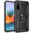 θωρακισμένη θήκη για Xiaomi Redmi Note 10/10S, Nox Case Ring, μαύρη