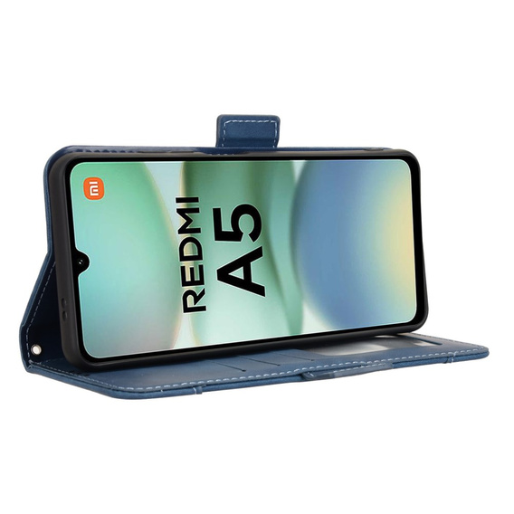 Θήκη με πτερύγιο για Xiaomi Redmi A5, Card Slot, σκούρο μπλε