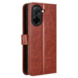 Θήκη με πτερύγιο για Xiaomi Redmi A5, Crazy Horse Wallet, καφέ