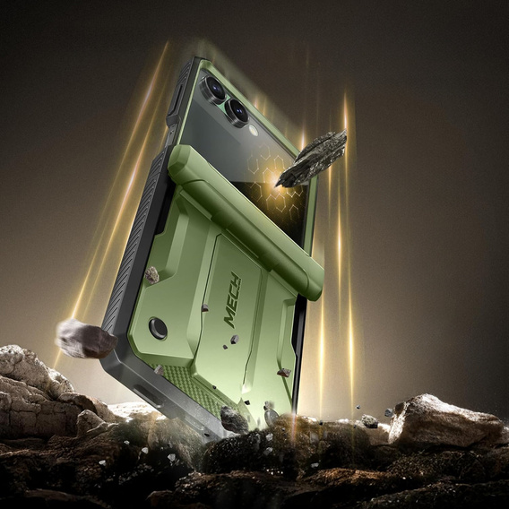 Θήκη Tongate MECH με MagSafe για Samsung Galaxy Z Flip7 FE / Z Flip6, πράσινο