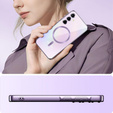 Θήκη για Samsung Galaxy A55 5G, Electro MagSafe, ροζ + Γυαλί για την οθόνη