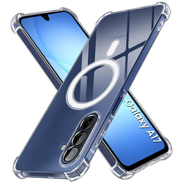 Θήκη για Samsung Galaxy A17 5G, για MagSafe, ενισχυμένη, διάφανη