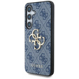GUESS Θήκη για Samsung Galaxy S25, 4G Big Metal Logo, μπλε