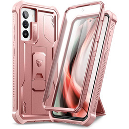 Θωρακισμένη θήκη για Samsung Galaxy S21 FE, Dexnor Full Body, ροζ rose gold