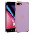 Θήκη για iPhone 7/8/SE 2020/SE 2022, Electro heart, μωβ