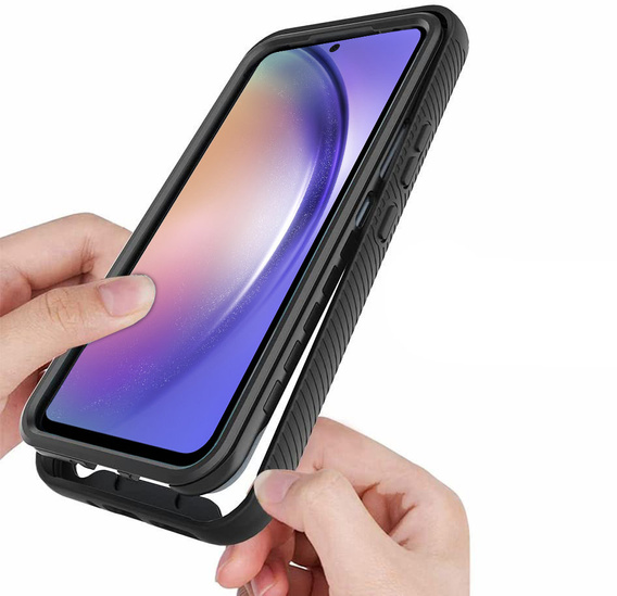Θήκη για Samsung Galaxy A54 5G, Shockproof, με μεμβράνη, μαύρη