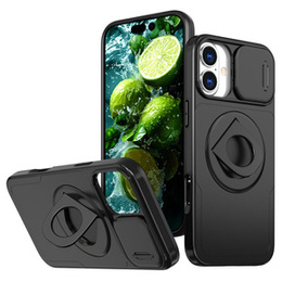 Θήκη για iPhone 16, Military Magnet, για MagSafe, μαύρη