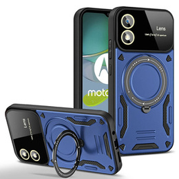 Θωρακισμένη θήκη για Motorola Moto G24 / G24 Power / G04, Magnetic Ring, μπλε