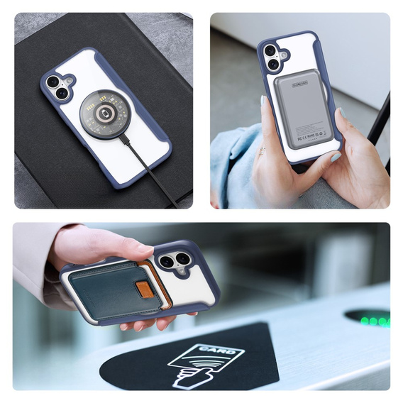 Dux Ducis Θήκη για iPhone 16 Plus, Skin X Pro, MagSafe, σκούρο μπλε