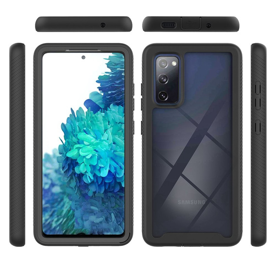 Θήκη για Samsung Galaxy S20 FE, Shockproof, με μεμβράνη, μαύρη
