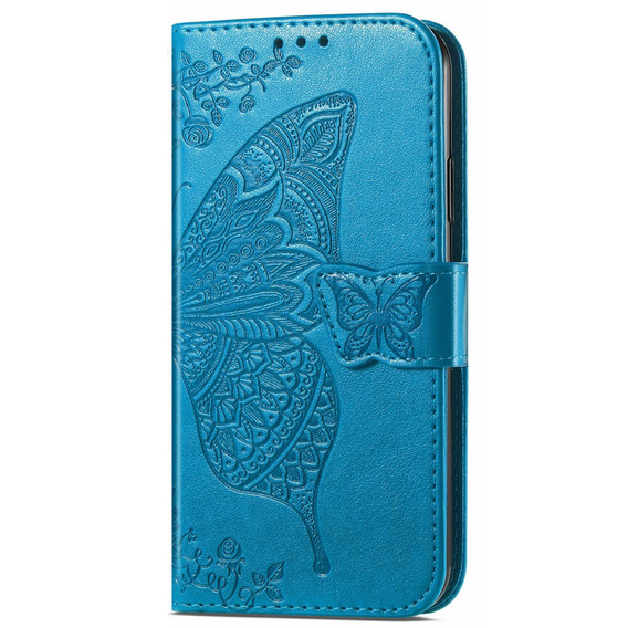 Θήκη με πτερύγιο για Samsung Galaxy A26, Butterfly, μπλε