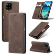 θήκη CASEME για Samsung Galaxy A12 / M12 / A12 2021, Leather Wallet Case, καφές