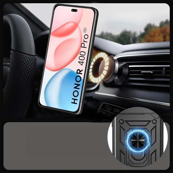Θήκη για Honor 400 Pro 5G, CamShield Slide, μαύρη