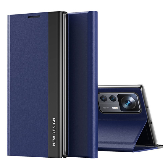 Θήκη με πτερύγιο για Xiaomi 12T / 12T Pro, Side Magnetic, σκούρο μπλε