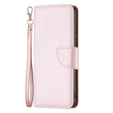 Θήκη με πτερύγιο για Samsung Galaxy M33 5G, Wallet Litchi Magnet, ροζ rose gold