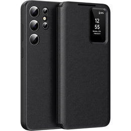 Αναδιπλούμενη θήκη για Samsung Galaxy S25 Ultra, Smart View Wallet, μαύρη