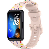 Silikonowy Gumowy Pasek do Huawei Band 8, czarny