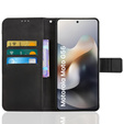 Θήκη με πτερύγιο για Motorola Moto G56 5G, Crazy Horse Wallet, μαύρη