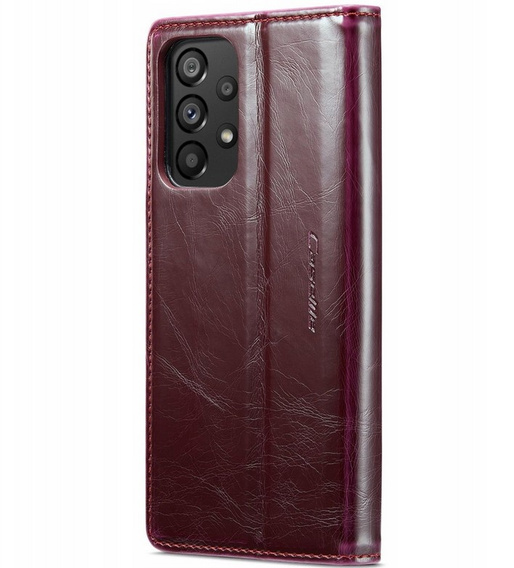 θήκη CASEME για Samsung Galaxy A53 5G, Waxy Textured, μπορντό