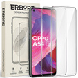 2x Μετριασμένο γυαλί για Oppo A54 5G/A74 5G/A93 5G, ERBORD 9H Hard Glass στην οθόνη