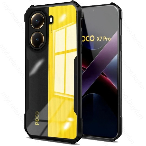 Θήκη για Xiaomi Poco X7 Pro 5G, AntiDrop Hybrid, μαύρη