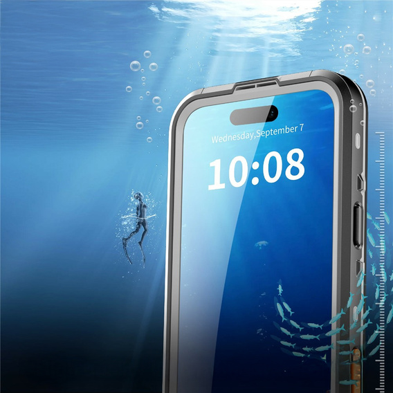 Θήκη για iPhone 17 Pro Max, αδιάβροχη IP68, SHELLBOX MagSafe, μαύρο