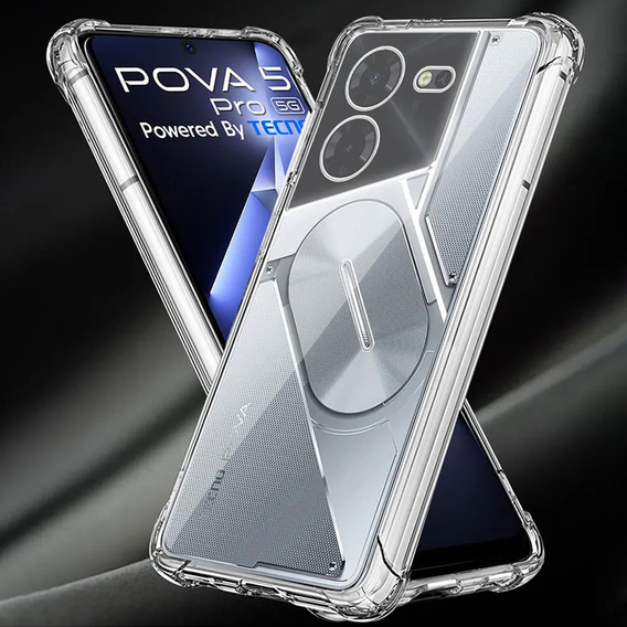 Θήκη για Tecno Pova 5 Pro, Dropproof, διαφανής