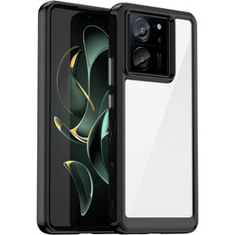 Θήκη για Xiaomi 13T / 13T Pro, Fusion Hybrid, διαφανής / μαύρη