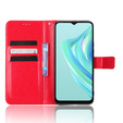 Θήκη με πτερύγιο για Infinix Hot 20i, Crazy Horse Wallet, κόκκινη
