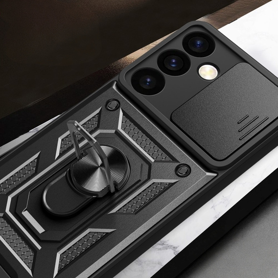 Θήκη για Samsung Galaxy S24, CamShield Slide, μαύρη