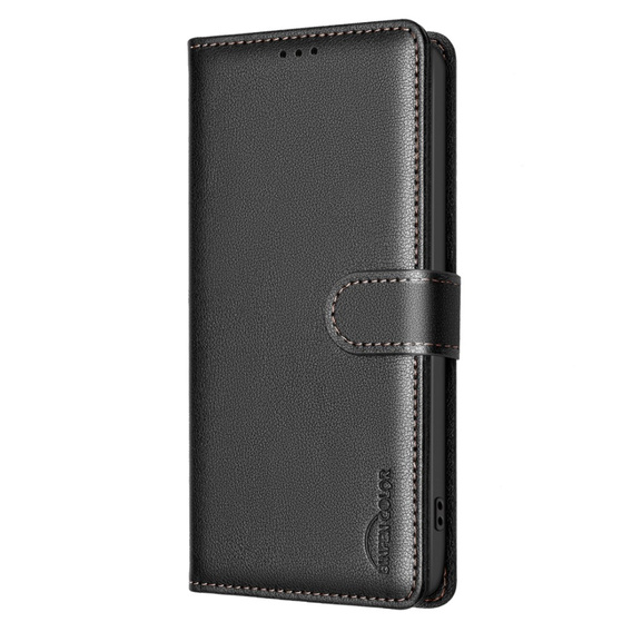 θήκη με πτερύγιο για Honor 200 Lite, BINFEN Wallet, μαύρη