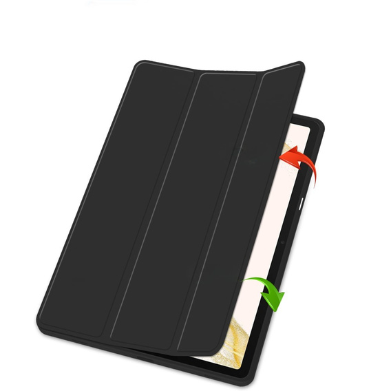 Θήκη για Samsung Galaxy Tab S10+ Plus, Smartcase με χώρο για γραφίδα, μαύρη