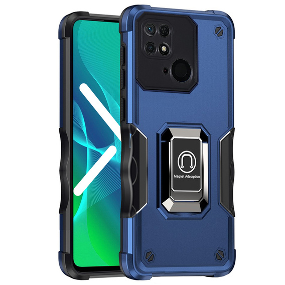 Θήκη για Xiaomi Redmi 10C, Dual-Layer Armor, σκούρο μπλε
