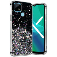 Θήκη για Realme C21, Glittery, μαύρη