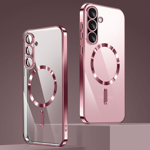 Θήκη για Samsung Galaxy A26, Electro MagSafe, ροζ rose gold + Γυαλί για την οθόνη