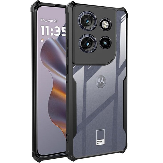 Θήκη για Motorola Edge 50 Neo / Motorola ThinkPhone 25, AntiDrop Hybrid, μαύρη