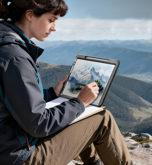 Θήκη Dexnor 360° με ιμάντα και θήκη για γραφίδα για iPad Pro 13" 2024 (7ης γενιάς)