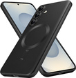 Θήκη για Samsung Galaxy S25, ColorMag, για MagSafe, μαύρη + γυαλί 9H, μετριασμένο