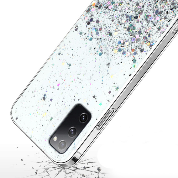 Θήκη για Samsung Galaxy S20 FE, Glittery, διαφανής