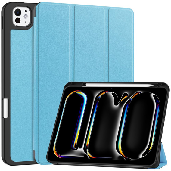 Θήκη για iPad Pro 11" 2024 (5 gen.), Smartcase με χώρο για γραφίδα, μπλε