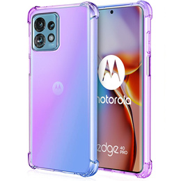 θήκη για το Motorola Edge 40 Pro, Gradient Dropproof, Μωβ / μπλε