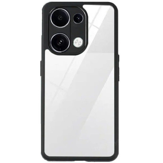 Θήκη για Xiaomi Redmi Note 13 Pro 4G / Xiaomi Redmi Note 14S / Xiaomi Poco M6 Pro 4G, Fusion Hybrid, με προστασία κάμερας, διαφανής / μαύρη