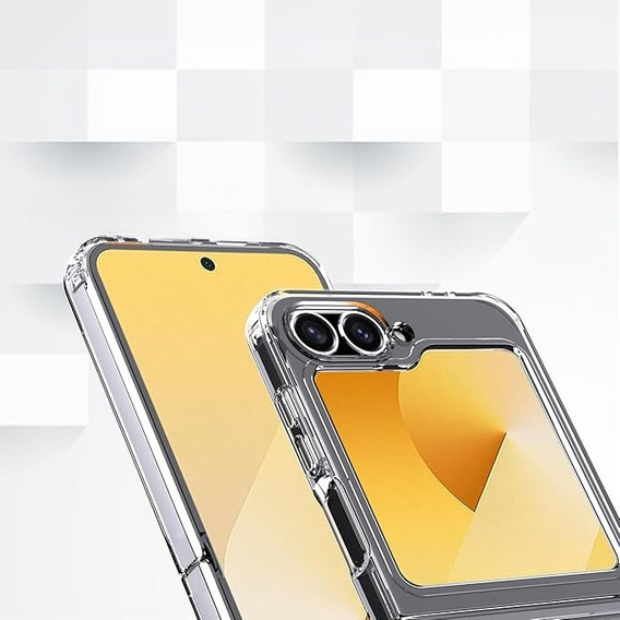 Θήκη για Samsung Galaxy Z Flip7 FE / Z Flip6, Fusion Hybrid, διαφανής