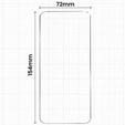2x Μετριασμένο γυαλί για Samsung Galaxy S25 Edge, ERBORD Easy App Full Screen Protector