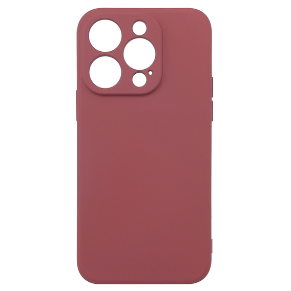 Θήκη για iPhone 15 Pro Max, Silicone Lite, κόκκινη