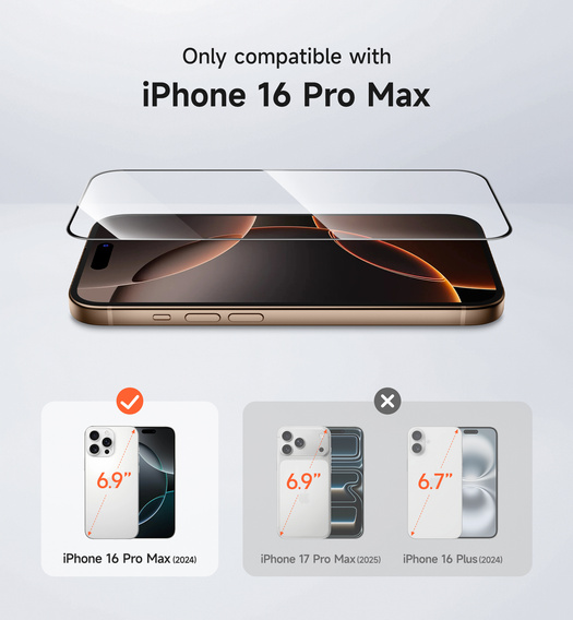 2x SURITCH γυαλί για iPhone 16 Pro Max