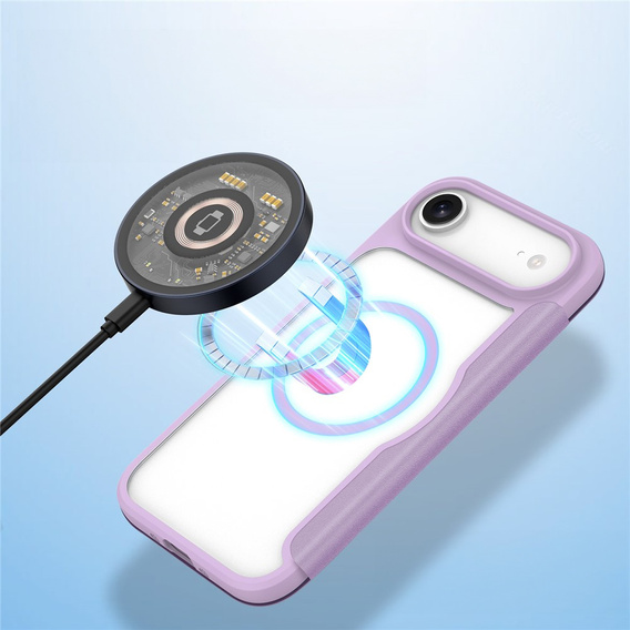 Θήκη Dux Ducis για iPhone Air, Skin X Pro, με πτερύγιο, για MagSafe, μοβ