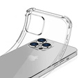 Θήκη για iPhone 16 Pro Max, Erbord Dropproof, διαφανής + γυαλί