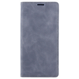 Θήκη για Samsung Galaxy A54, ERBORD Vintage, πορτοφόλι με πτερύγιο, γκρι